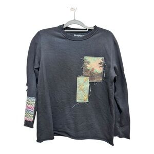 Dropdead Women's Distressed Graphic Sweatshirt - Black Small